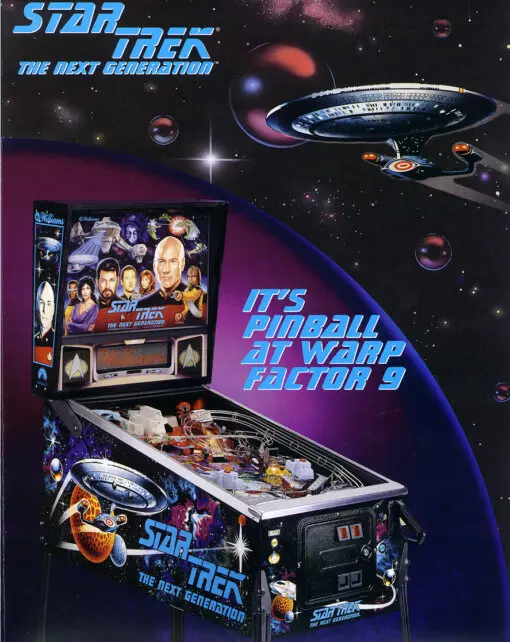 Williams Star Trek: The Next Generation Pinball Machine by Williams pinball machine