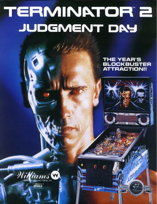 Williams Terminator 2 Pinball Machine by Williams pinball machine