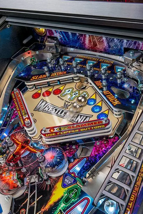 Stern WWE Wrestlemania Pro Pinball Machine by Stern pinball machine
